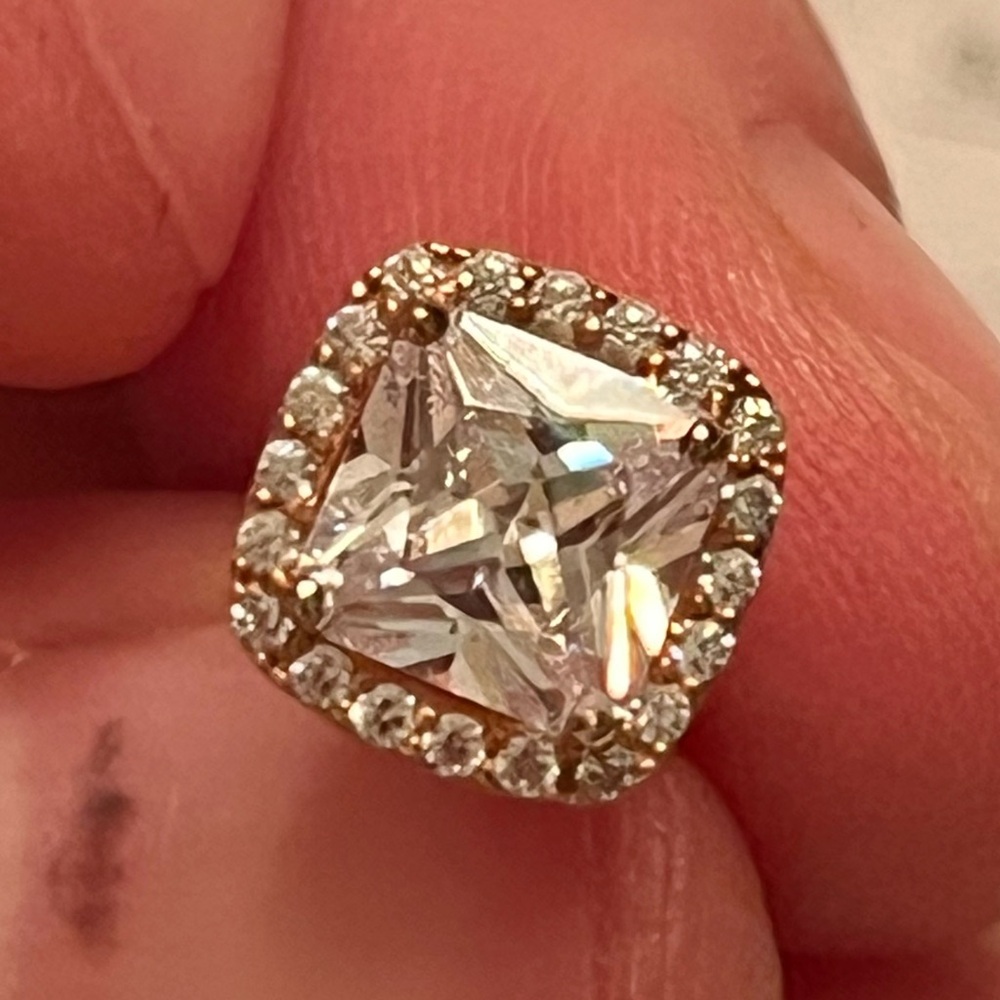 Dazzling Silver Crystal Halo Earrings